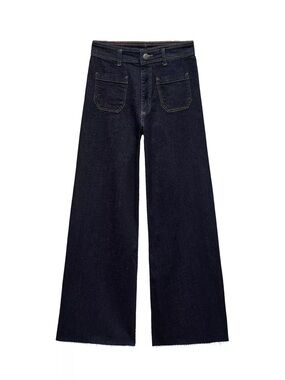 Zara Collection High Waist Wide Leg Jeans 5474/045